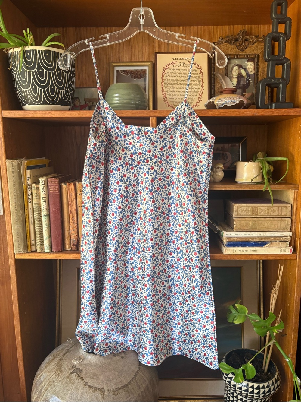 Vintage Floral Mini Cami Dress S - Picture 3 of 3
